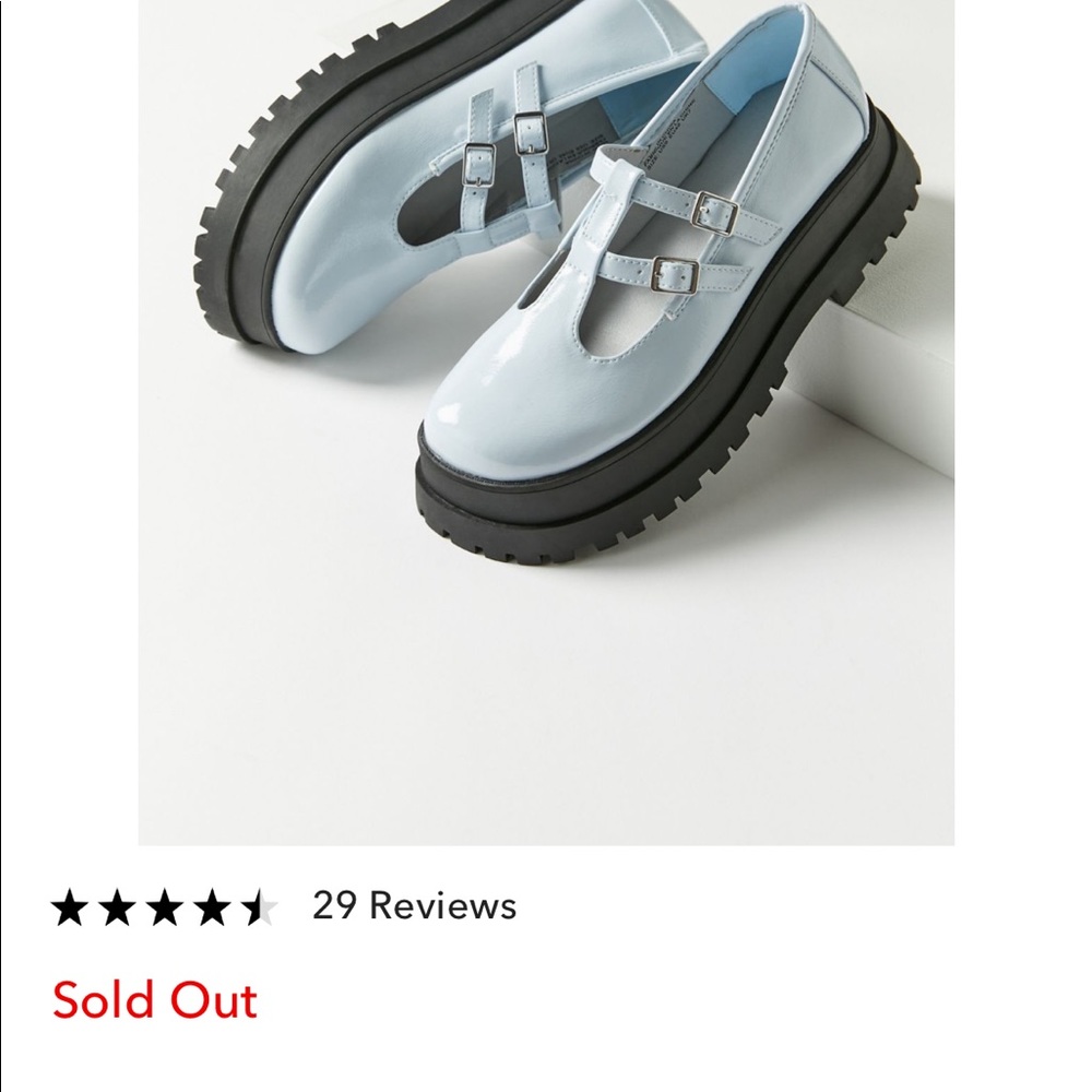 light blue brand new platform blue shoes